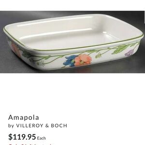 Amapola Lasagna Baking Dish by Villeroy & Boch